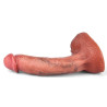 RealCockz Gode Curved Balls 16 x 3.5cm Marron